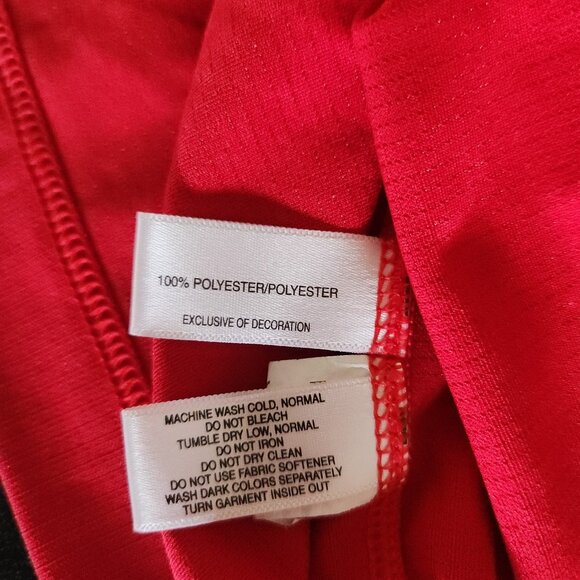 Nebraska Cornhuskers Polo Shirt Cutter & Buck Red Short Sleeve Large NEW NWOT - Picture 9 of 11